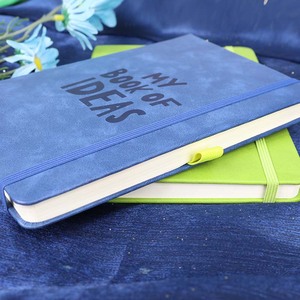 Chất lượng cao tùy chỉnh cá nhân A5/A6 <span class=keywords><strong>PU</strong></span> da bìa cứng Tạp Chí máy tính xách tay PVC bìa với may ràng buộc và in logo - Product Image 2