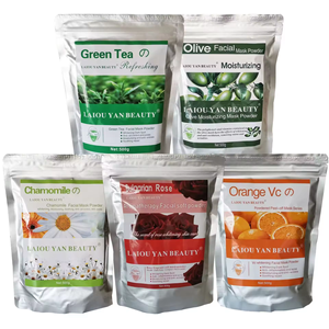 Vente en gros de masque facial naturel pour soin de la peau poudre blanchissante au collagène rose anti-âge masque facial hydratant SPA - Product Image 2