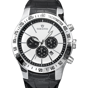 Orologio da polso da uomo con tachimetro in acciaio inossidabile su misura - Product Image 1