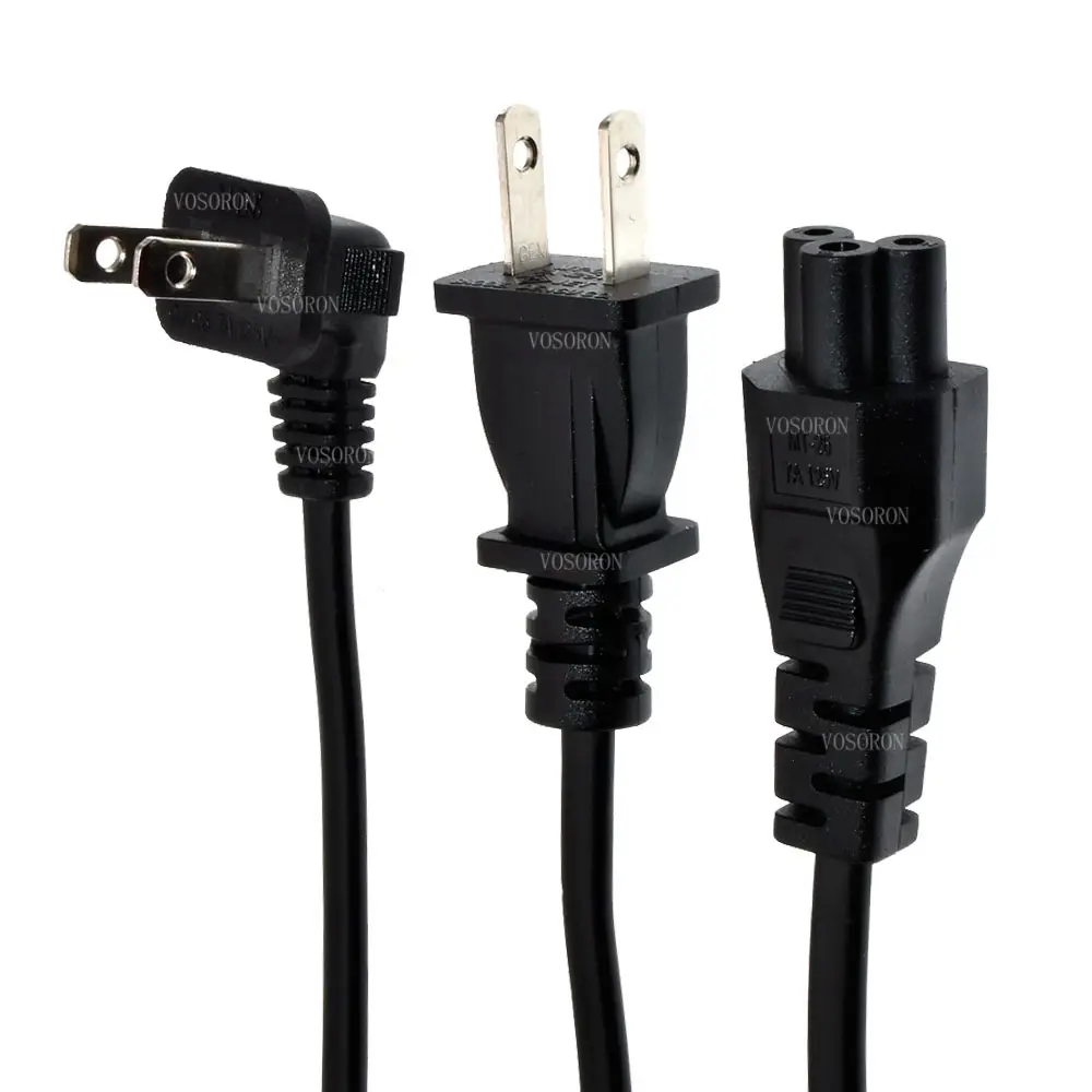 USA Canada plug to C5 adattatore cavo di prolunga da 2pin maschio a IEC 320 C5 adattatore cavo di alimentazione per notebook