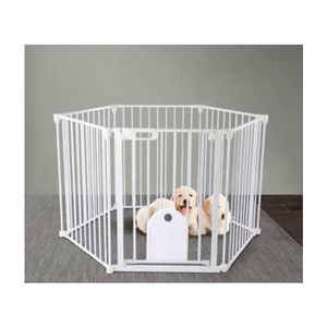Barrière large extensible cheminée porte de sécurité configurable en métal bébé clôture et garde ignifuge bébé dispositif d'épreuvage - Product Image 1