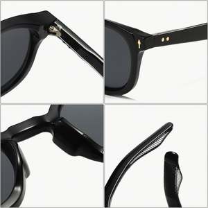 Gafas de Sol Redondas Punk con Logotipo Personalizado, Retro, para Hombre y Mujer, con Lentes Degradados, Protección UV400 y Remaches Decorativos - Product Image 6