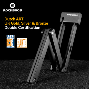 ROCKBROS-Serrures pliantes pour vélo de route, VTT et moto électrique, <span class=keywords><strong>antivol</strong></span> épaissi, certifié <span class=keywords><strong>ART</strong></span> - Product Image 2