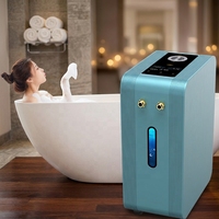 Adoucisseur d'eau riche en hydrogène à technologie de pointe avec résine échangeuse d'ions, alimenté par USB, boîtier en plastique, pour usage domestique, extérieur, camping-car et voiture
