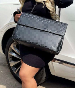 Borsa Personalizzata di Lusso con Logo Monogramma, Design in <span class=keywords><strong>Ecopelle</strong></span>, Borsa a Tracolla con Patta per Donne, Borsette e <span class=keywords><strong>Borse</strong></span> a Spalla da Donna - Product Image 4