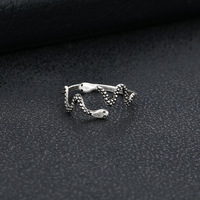 Bague ouverte en acier inoxydable pour femmes et hommes, bijoux hip-hop, vente en gros, usine de Yiwu