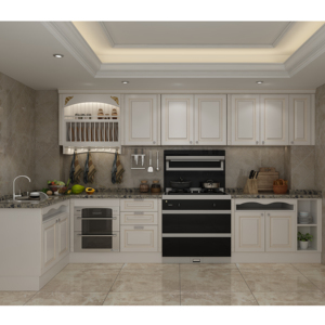 Four Seasons โรงงานขายตรง Made In China ยุโรปค<span class=keywords><strong>ลา</strong></span>สสิก<span class=keywords><strong>ไม้</strong></span>สีเทาครัวตู้ - Product Image 5