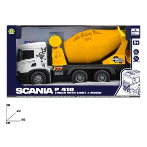 Camión Mezclador de Concreto Scania P 410 de 56 cm con Luz y Música para Niños - Product Image 1