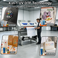 Impresora de Etiquetas de Cristal UV DTF de 60 cm I3200-U1 con Cabezal HD, Impresora Automática de Adhesivos de Transferencia UV con Laminación