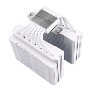 Thermalright Frost Tower 140 WHITE ชุดระบายความร้อนซีพียูแบบลม พร้อมฮีทไปป์ 7 เส้น พัดลมคู่ 2400RPM 1850RPM PWM สำหรับ LGA1700 AM5 - Product Image 4