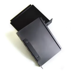 OEM Cold Rolled Steel Video Converters Enclosures Black Metal Stamping Enclosure Sheet Metal Enclosure Boxes