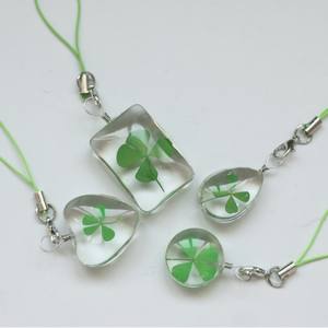 للبيع بالجملة سلسلة مفاتيح <span class=keywords><strong>4</strong></span> أوراق برسيم خضراء محظوظة حقيقية ، سلسلة مفاتيح بأربع أوراق برسيم للنساء والفتيات الصبيان ، إكسسوارات سلسلة مفاتيح جذابة - Product Image 5