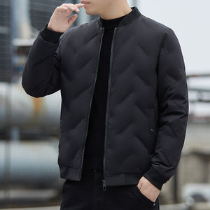 Giacca invernale da uomo <span class=keywords><strong>Bomber</strong></span> lungo Casual con chiusura a cerniera in Nylon e imbottitura in cotone per uso esterno - Product Image 6