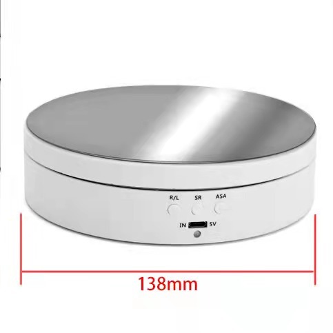 Electric Self Motorized 360 Degree Round Rotating Turntable Display Stand for Photography Shooting