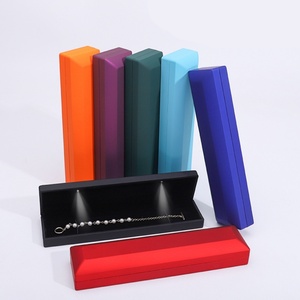 Custom <b>LED</b> Jewelry Box Low MOQ Wholesale Luxury Rectangle Jewelry Packaging Box with <b>LED</b> Light Necklace Bracelet Display Box - Product Image 5