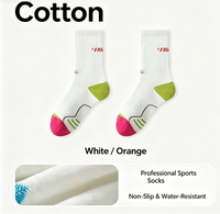 Chaussettes de sport personnalisées de haute qualité avec logo, respirantes et amortissantes, chaussettes mi-mollet pour femmes, chaussettes de badminton professionnelles pour l'entraînement et la gym