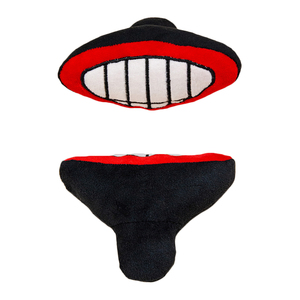Novità giocattolo per cani in cotone imbottito con labbra bianche con denti di peluche giocattolo per animali domestici - Product Image 1