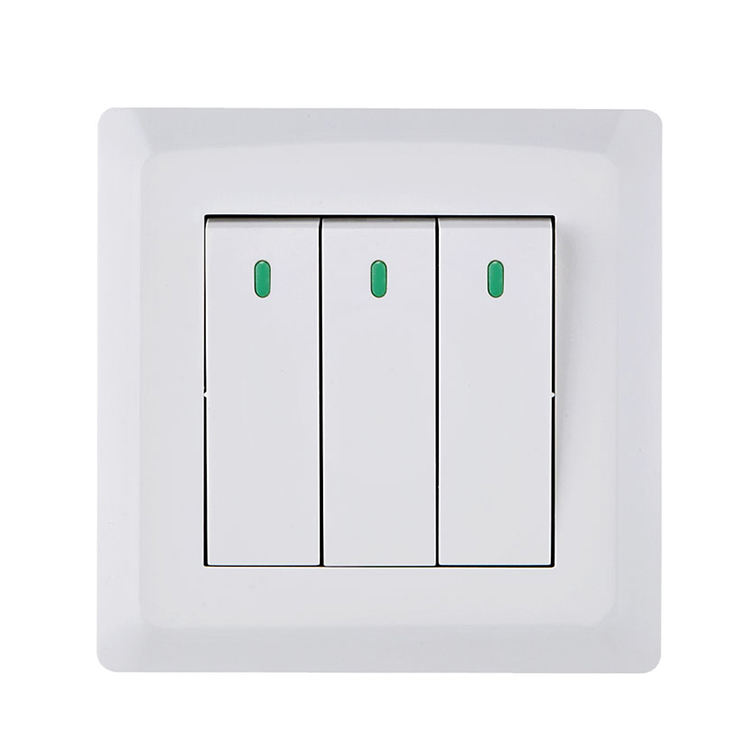 Factory High Quality UK Standard Wall Switch Socket 10A PC 1/2/3/4 Gang Switches and Sockets Electrical Outlet Socket for Home