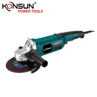 Meuleuse d'angle industrielle KONSUN 1800W, robuste, 180 mm (7 po), interrupteur à gâchette, pour travaux de bricolage, usage industriel, métal/pierre/béton