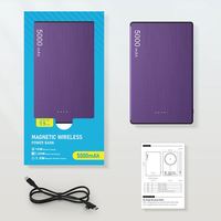Power Bank Ultra Tipis 5000mAh Pengisian Cepat 20W Nirkabel Magnetik Personalisasi Laris Manis