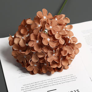 Ortensie artificiali Hortensia Real Touch in lattice ortensia grande testa verde bianco fiore di Hortensia per la decorazione di nozze - Product Image 6