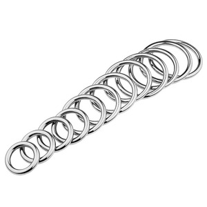 Ronde Haan Ringen Sex Metal Behuizing Gebonden Scrotum Cock Ring Rvs Penis Ring Seksspeeltje Voor Mannen - Product Image 6