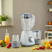 Mixeur Électrique 1,8 L Haute Vitesse, Blender Alimentaire Multifonctionnel, Hachoir de Table, Extracteur de Jus 250W, Mixeur à Smoothies KB02006
