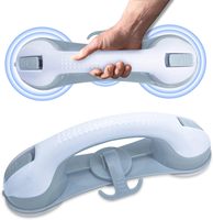 Barre d'appui à succion amovible Main courante de sécurité pour salle de bain Rail de support mural pour toilettes et douche