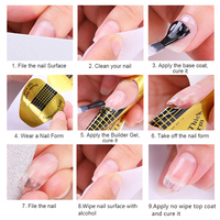 Gel de structure d'extension d'ongle de marque privée OEM/ODM avec séchage UV LED Cure pour salon de manucure Color Builder Gel Polish
