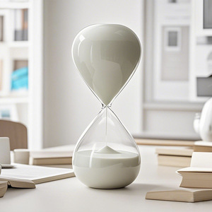 Vente en gros d'horloges à sable en verre personnalisées de luxe décoratives sur mesure de 30 minutes - Product Image 2