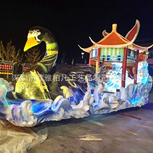 Sculpture d'animal en résine, figurine d'extérieur, décoration traditionnelle du Nouvel An chinois faite à la main, durable, à poser au sol, emballage monobloc - Product Image 4