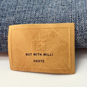 Printed Custom Logo Leather Tag <strong>Jeans</strong> PU Denim <strong>Label</strong> <strong>Labels</strong> Customize for <strong>Jeans</strong> Clothing - Product Image 6