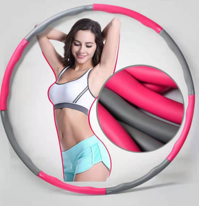 High Quality Fitness Equipment Stainless Steel Foam Detachable <strong>Hula</strong> Ring Weighted <strong>Hula</strong> Loop <strong>Hoops</strong>