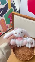Mignon Radis Lapin Dessin Animé Lapin En Peluche Porte-clés Jouet Cartable Pendentif Grue Machine Poupée Ornement Cadeau pour Enfants