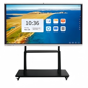 Lavagna interattiva elettronica da 75/86 pollici con 40 punti di contatto, nessun proiettore richiesto, opzionale per videoconferenze remote transregionali. - Product Image 1