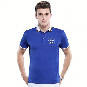 Polo de Manga Corta Deportivo Personalizado con Cuello Alto, de Alta Calidad, al por Mayor - Product Image 1