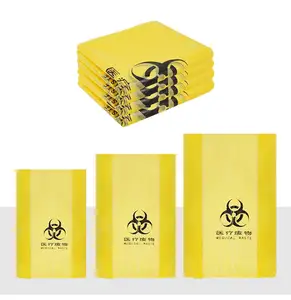 Yellow Medical Waste Garbage Bag Disposable Bags for Hospitals Manufacturers Wholesale Plastic PE