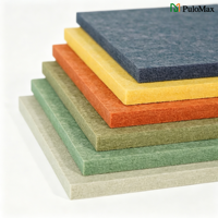 Panneau acoustique 100% fibre de polyester, panneaux acoustiques en feutre PET haute densité, panneaux muraux insonorisants OEM