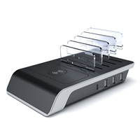Station de charge USB pour plusieurs appareils pour Android Station de charge Type C Station de charge USB Chargeur sans fil