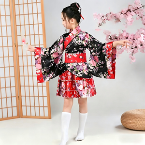 Robe Kimono Japonaise Lolita pour Filles en Polyester Gaufré Printemps, Tenue de Danse pour Enfants, Modèle Bliss Pure <span class=keywords><strong>Land</strong></span> Cos - Product Image 5