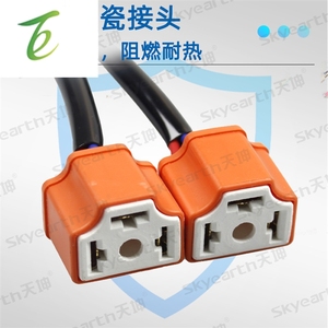 Fábrica al por mayor faro de coche <span class=keywords><strong>H4</strong></span> macho y hembra portalámparas de cerámica uno-dos línea de conversión 9003 enchufe macho y hembra - Product Image 2