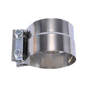 <b>Exhaust</b> <b>Clamps</b> Sleeve Coupler 2.50'' 3.00'' 3.50'' 4.00'' 5.00'' 6.00'' Lap Joint Band Stainless Steel T-304 - Product Image 2
