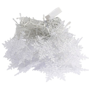 Đèn chuỗi trang trí Giáng sinh hình bông tuyết, rèm cửa, đèn nháy ngoài trời, dây đèn trang trí nhà cửa, tiệc tùng, sân vườn - Product Image 4