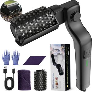 Cepillo Eléctrico Recargable para Limpiar Parrillas, con Motor de 3 Velocidades y Cabezal de Acero Inoxidable, 180° ° Ajustable - Product Image 1