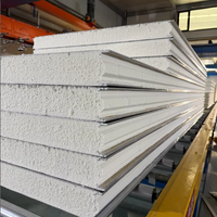 Panneau sandwich en mousse isolante EPS, panneau de toiture pour maison préfabriquée industrielle, panneau pour mur extérieur, matériau de construction d'entrepôt