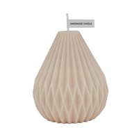 Bougie parfumée artisanale de haute qualité en cire d'abeille et mèche en coton, lanterne en forme de poire, bougie écologique, décoration d'intérieur, mariage