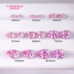 गर्म बिक्री चेरी फूल गुलाबी प्रयोगशाला सैपफायर 3*4 मिमी से 13*18 मिमी पेसर कुशन मेराल्ड कट आकार रत्न सिंथेटिक नीले रंग - Product Image 5