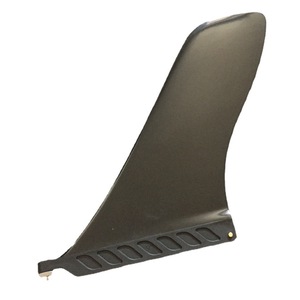 Voilà ! Voile de planche de surf SUP en nylon noir de 9 pouces, grande aileron irrégulière. - Product Image 1