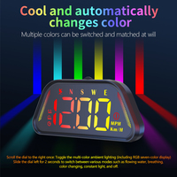 Harga Pabrik Universal HUD G23 Layar LED Warna HUD Up Display USB Plug Play Auto Meter dengan GPS Speedometer Waktu Mengemudi