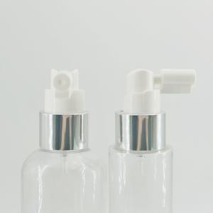 ปั๊มสเปรย์ฉีดจมูกคอจมูกอลูมิเนียมสีเงิน24มม. สำหรับขวดน้ำยาบ้วนปากแอลกอฮอล์24/410รีไซเคิลได้กำหนดเอง - Product Image 4